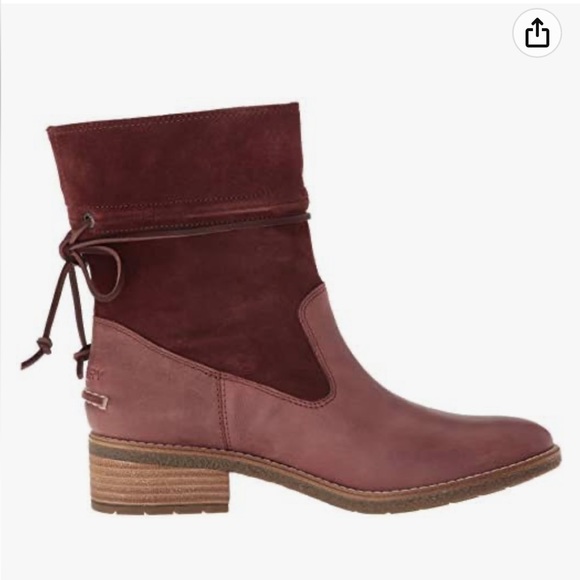 Sperry Maya Ronan Mid Calf Slouchy Leather Boot in Rust 7 - Picture 1 of 15